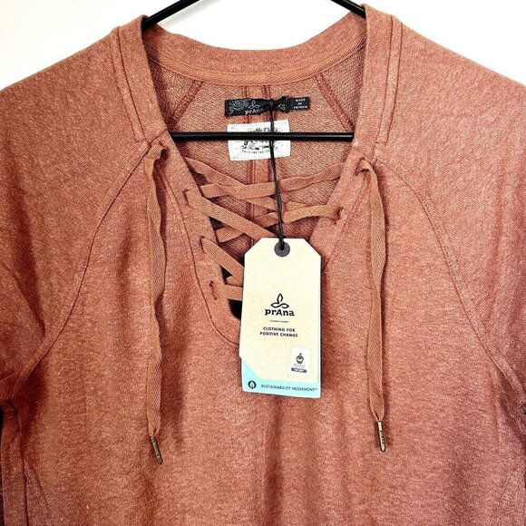 NWT Prana Cozy Up Terry Dress in Roux Heather - Size Extra Small - Picture 4 of 12